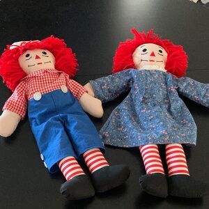 Adorable Red-Haired Rag Doll Set